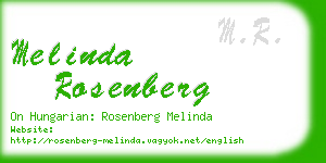 melinda rosenberg business card